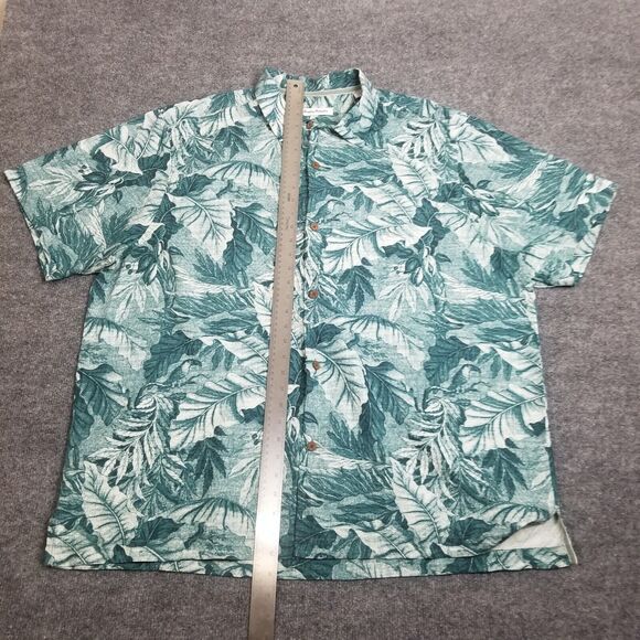 Tommy Bahama TB93 Hawaiian All Over Print Silk Men’s XXL Button Up Size Large - Picture 9 of 11